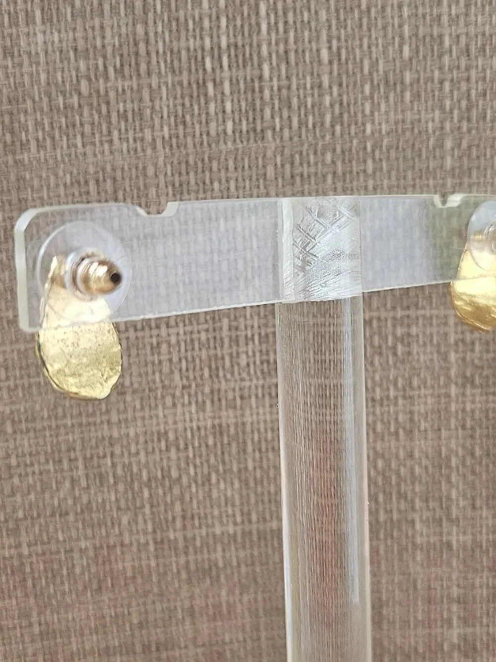 Vintage Earrings Gold Tone Sparkling Glitters Fashion Stud Jewelry Earrings